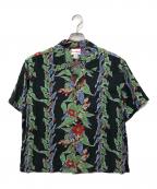 KAMIYAカミヤ）の古着「Aloha H/S Shirt」｜ブラック