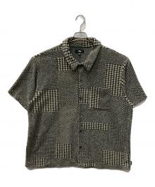 stussy（ステューシー）の古着「Mixed Pattern Jersey Shirt」｜グレー