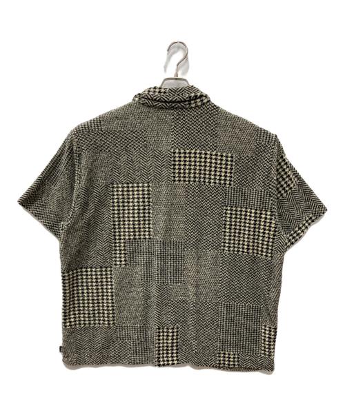 stussy（ステューシー）stussy (ステューシー) Mixed Pattern Jersey Shirt グレー サイズ:SIZE XXLの古着・服飾アイテム