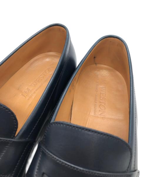 J.M.WESTON（ジェイエムウエストン）J.M.WESTON (ジェイエムウエストン) シグニチャーローファー ブルー サイズ:SIZE 6Dの古着・服飾アイテム