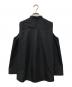 CHIEKO+ (チエコプラス) シルク混ノースリーブブラウス ブラック サイズ:M 未使用品：13000円
