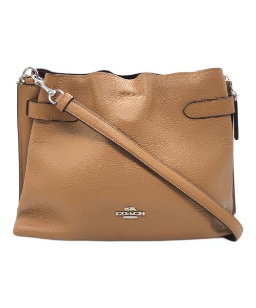 COACH（コーチ）COACH (コーチ) ハンナ2WAYショルダーバッグ ベージュの古着・服飾アイテム