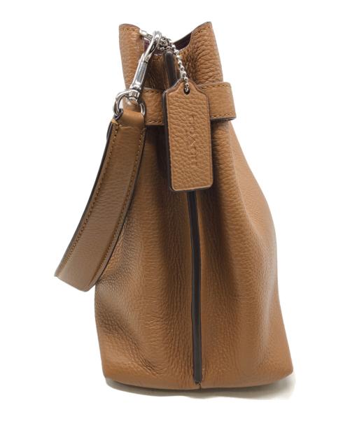 COACH（コーチ）COACH (コーチ) ハンナ2WAYショルダーバッグ ベージュの古着・服飾アイテム