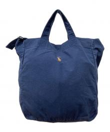 POLO RALPH LAUREN（ポロ・ラルフローレン）の古着「2WAYキャンバストートバッグ」｜ネイビー