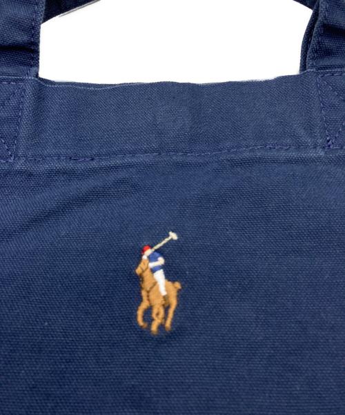POLO RALPH LAUREN（ポロ・ラルフローレン）POLO RALPH LAUREN (ポロ・ラルフローレン) 2WAYキャンバストートバッグ ネイビー サイズ:下記参照の古着・服飾アイテム
