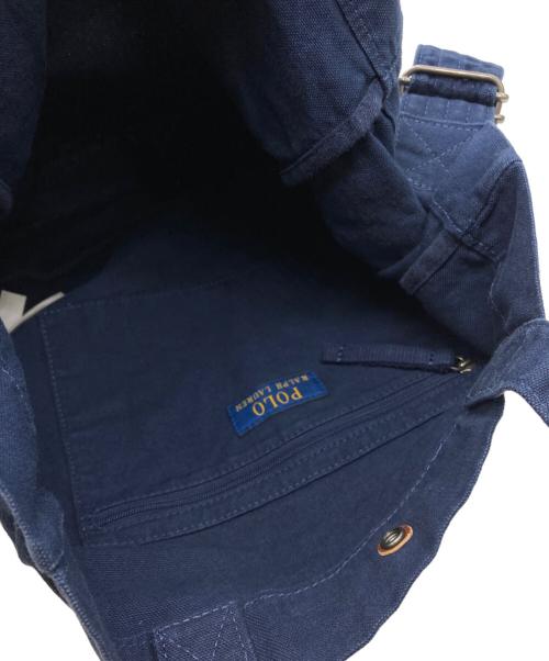 POLO RALPH LAUREN（ポロ・ラルフローレン）POLO RALPH LAUREN (ポロ・ラルフローレン) 2WAYキャンバストートバッグ ネイビー サイズ:下記参照の古着・服飾アイテム