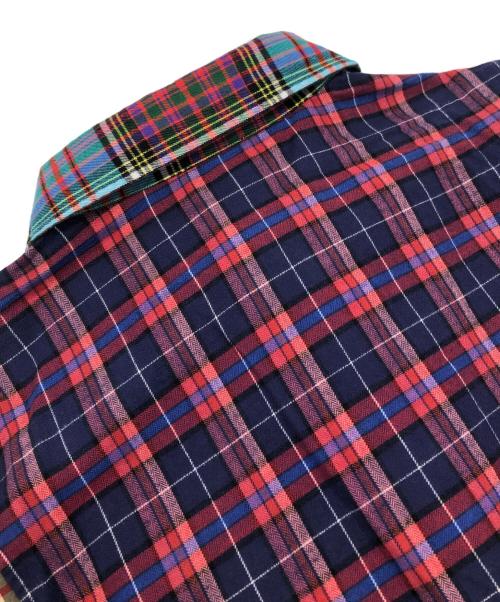 BURBERRY（バーバリー）BURBERRY (バーバリー) パッチワークチェックシャツ マルチカラー サイズ:Mの古着・服飾アイテム