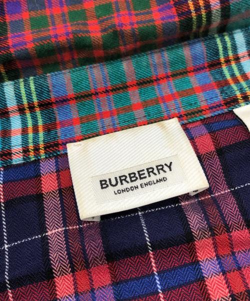 BURBERRY（バーバリー）BURBERRY (バーバリー) パッチワークチェックシャツ マルチカラー サイズ:Mの古着・服飾アイテム