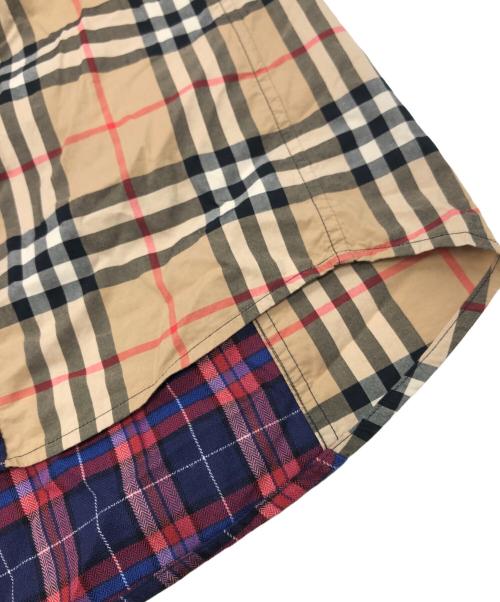 BURBERRY（バーバリー）BURBERRY (バーバリー) パッチワークチェックシャツ マルチカラー サイズ:Mの古着・服飾アイテム