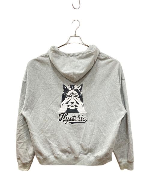 Hysteric Glamour（ヒステリックグラマー）Hysteric Glamour (ヒステリックグラマー) genzai (ゲンザイ) Zip Hoodie グレー サイズ:SIZE Lの古着・服飾アイテム