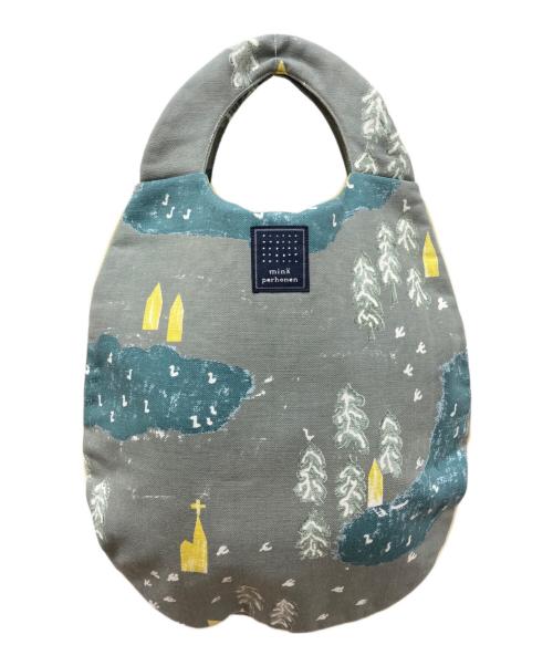 mina perhonen（ミナ ペルホネン）mina perhonen (ミナ ペルホネン) forest village egg bag グレー サイズ:下記参照の古着・服飾アイテム