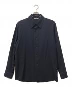 AURALEEオーラリー）の古着「HARD TWIST WOOL DOBBY SHIRTS」｜ネイビー