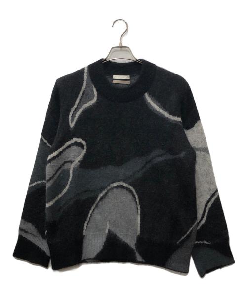 KANAKO SAKAI（カナコ サカイ）KANAKO SAKAI (カナコ サカイ) シルクモヘアジャカードニットセーター グレー サイズ:SIZE FREEの古着・服飾アイテム