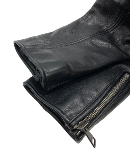 BURBERRY BRIT（バーバリーブリット）BURBERRY BRIT (バーバリーブリット) レザーシングルライダースジャケット ブラック サイズ:SIZE Mの古着・服飾アイテム