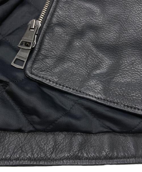 BURBERRY BRIT（バーバリーブリット）BURBERRY BRIT (バーバリーブリット) レザーシングルライダースジャケット ブラック サイズ:SIZE Mの古着・服飾アイテム