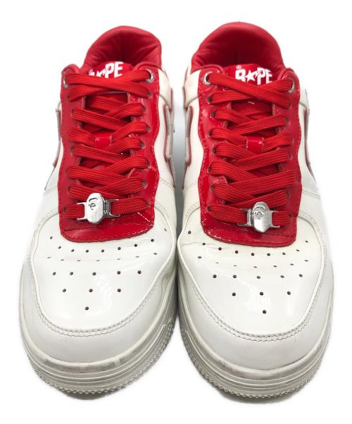 A BATHING APE（アベイシングエイプ）A BATHING APE (アベイシングエイプ) BAPESAT ローカットスニーカー ホワイト サイズ:SIZE 27.5㎝の古着・服飾アイテム