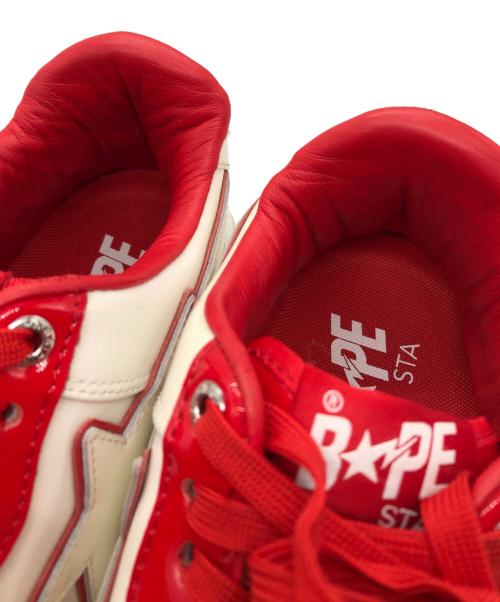 A BATHING APE（アベイシングエイプ）A BATHING APE (アベイシングエイプ) BAPESAT ローカットスニーカー ホワイト サイズ:SIZE 27.5㎝の古着・服飾アイテム