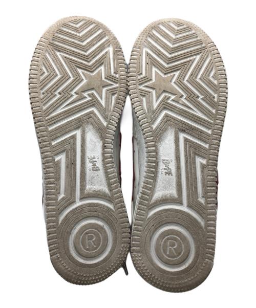 A BATHING APE（アベイシングエイプ）A BATHING APE (アベイシングエイプ) BAPESAT ローカットスニーカー ホワイト サイズ:SIZE 27.5㎝の古着・服飾アイテム