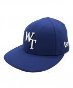 New Era×WTAPSニューエラ×ダブルタップス）の古着「59FIFTY LOW PROFILE / CAP / POLY. TWILL」｜ブルー