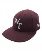 New Era×WTAPSニューエラ×ダブルタップス）の古着「59FIFTY LOW PROFILE / CAP / POLY. TWILL」｜ボルドー