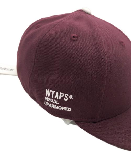 New Era（ニューエラ）New Era (ニューエラ) WTAPS (ダブルタップス) 59FIFTY LOW PROFILE / CAP / POLY. TWILL ボルドー サイズ:57.7ｃｍの古着・服飾アイテム