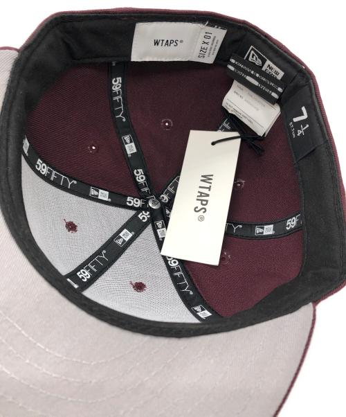New Era（ニューエラ）New Era (ニューエラ) WTAPS (ダブルタップス) 59FIFTY LOW PROFILE / CAP / POLY. TWILL ボルドー サイズ:57.7ｃｍの古着・服飾アイテム