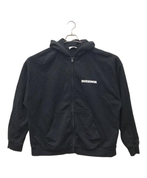 BALENCIAGA（バレンシアガ）BALENCIAGA (バレンシアガ) Ru Paul Charles TURN ZIP-UP HOODIE ブラック サイズ:2の古着・服飾アイテム