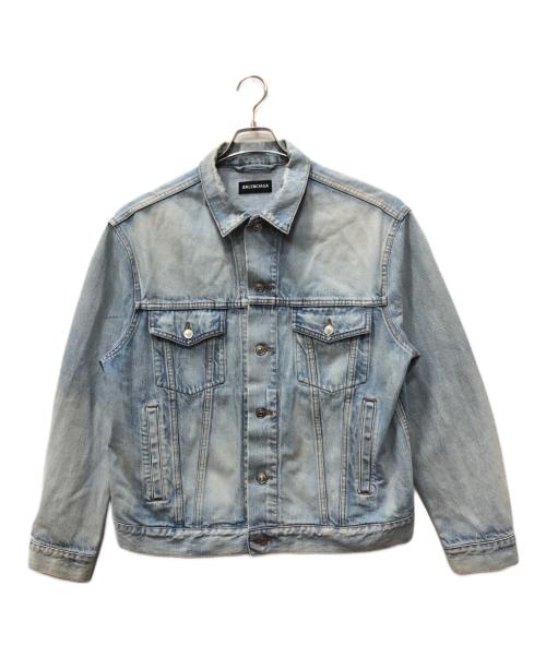 BALENCIAGA（バレンシアガ）BALENCIAGA (バレンシアガ) バックロゴデニムジャケット ブルー サイズ:44の古着・服飾アイテム
