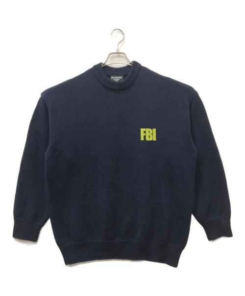 BALENCIAGA（バレンシアガ）BALENCIAGA (バレンシアガ) FBIニットセーター ネイビー サイズ:XSの古着・服飾アイテム