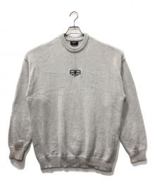 BALENCIAGA（バレンシアガ）の古着「BB Paris Icon Sweater」｜ライトグレー
