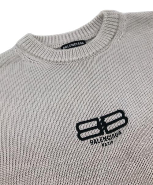 BALENCIAGA（バレンシアガ）BALENCIAGA (バレンシアガ) BB Paris Icon Sweater ライトグレー サイズ:XSの古着・服飾アイテム