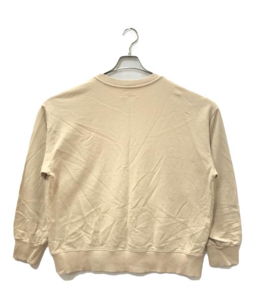 MM6 Maison Margiela（エムエムシックスメゾンマルジェラ）MM6 Maison Margiela (エムエムシックスメゾンマルジェラ) ロゴプリントスウェット ベージュ サイズ:SIZE 16の古着・服飾アイテム