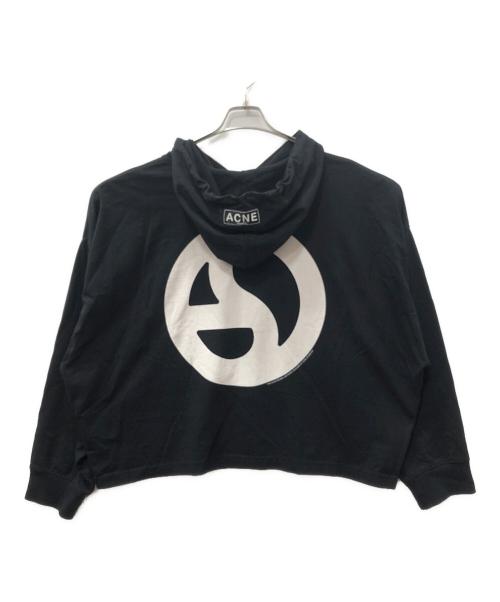 Acne studios（アクネ ストゥディオズ）Acne studios (アクネ ストゥディオズ) ロゴプルオーバーパーカー ブラック サイズ:SIZE Sの古着・服飾アイテム