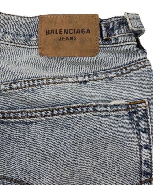 BALENCIAGA（バレンシアガ）BALENCIAGA (バレンシアガ) サイドアジャスターデニムパンツ ブルー サイズ:Sの古着・服飾アイテム