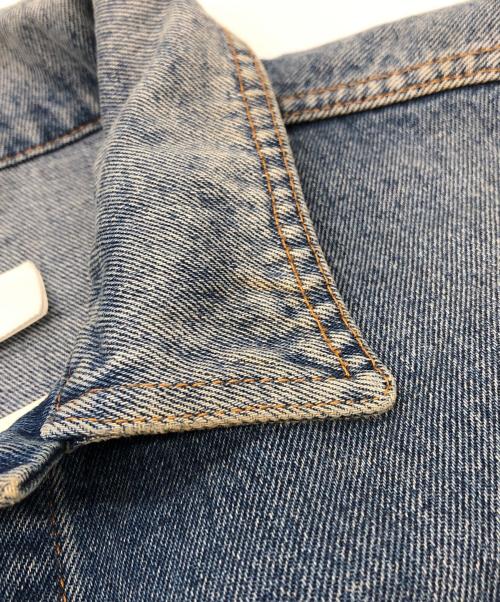 MM6 Maison Margiela（エムエムシックスメゾンマルジェラ）MM6 Maison Margiela (エムエムシックスメゾンマルジェラ) オーバーサイズウォッシュドデニムジャケット ブルー サイズ:46の古着・服飾アイテム