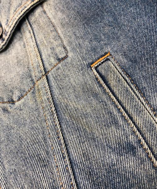 MM6 Maison Margiela（エムエムシックスメゾンマルジェラ）MM6 Maison Margiela (エムエムシックスメゾンマルジェラ) オーバーサイズウォッシュドデニムジャケット ブルー サイズ:46の古着・服飾アイテム