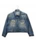 MM6 Maison Margiela（エムエムシックスメゾンマルジェラ）の古着「オーバーサイズウォッシュドデニムジャケット」｜ブルー