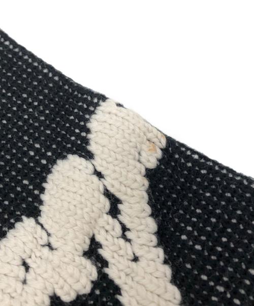 BALENCIAGA（バレンシアガ）BALENCIAGA (バレンシアガ) 3Dスクリブル オーバーサイズ ニット セーター ブラック×ホワイト サイズ:XSの古着・服飾アイテム