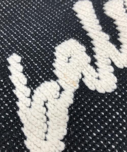 BALENCIAGA（バレンシアガ）BALENCIAGA (バレンシアガ) 3Dスクリブル オーバーサイズ ニット セーター ブラック×ホワイト サイズ:XSの古着・服飾アイテム