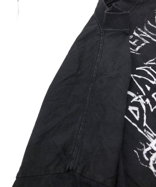 BALENCIAGA（バレンシアガ）BALENCIAGA (バレンシアガ) メタルロゴ ロングスリーブカットソー ブラック サイズ:Lの古着・服飾アイテム