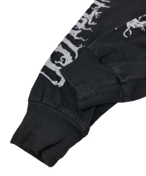 BALENCIAGA（バレンシアガ）BALENCIAGA (バレンシアガ) メタルロゴ ロングスリーブカットソー ブラック サイズ:Lの古着・服飾アイテム