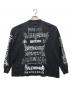 BALENCIAGA（バレンシアガ）の古着「メタルロゴ ロングスリーブカットソー」｜ブラック