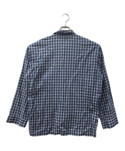 RRL（ダブルアールエル）RRL (ダブルアールエル) チェックパジャマシャツ ブルー サイズ:SIZE Mの古着・服飾アイテム