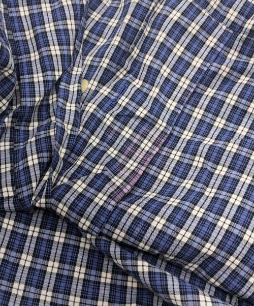 RRL（ダブルアールエル）RRL (ダブルアールエル) チェックパジャマシャツ ブルー サイズ:SIZE Mの古着・服飾アイテム