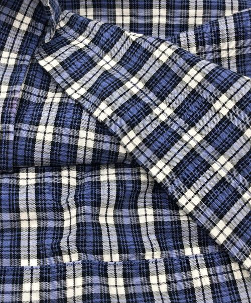 RRL（ダブルアールエル）RRL (ダブルアールエル) チェックパジャマシャツ ブルー サイズ:SIZE Mの古着・服飾アイテム
