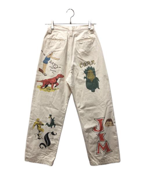WESTOVERALLS（ウエストオーバーオールズ）WESTOVERALLS (ウエストオーバーオールズ) Are You Different (アーユーディファレント) MEMORIAL TROUSERS アイボリー サイズ:26の古着・服飾アイテム