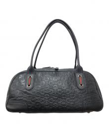 GUCCI（グッチ）の古着「シェリーライン レー ミニボストンバッグ」｜ブラック