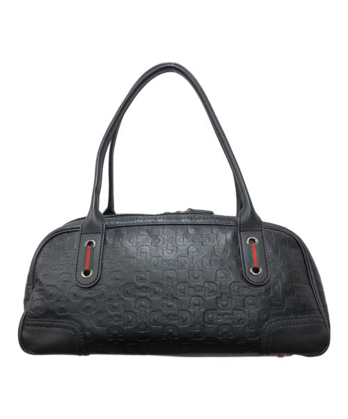 GUCCI（グッチ）GUCCI (グッチ) シェリーライン レー ミニボストンバッグ ブラック サイズ:下記参照の古着・服飾アイテム