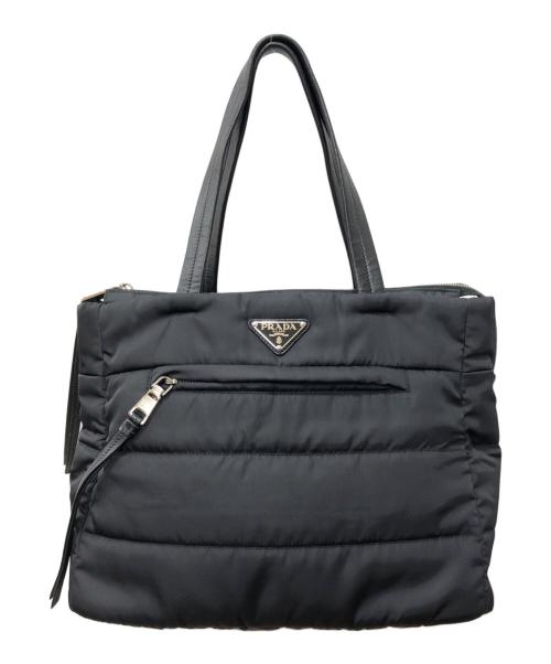 PRADA（プラダ）PRADA (プラダ) テスートボンバー トートバック ブラックの古着・服飾アイテム