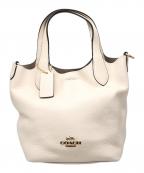 COACHコーチ）の古着「HANNA BUCKET ハンナ バケット 2WAYバッグ」｜アイボリー